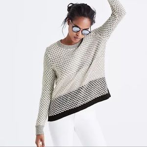 Madewell Geo-Block Pullover Sweater